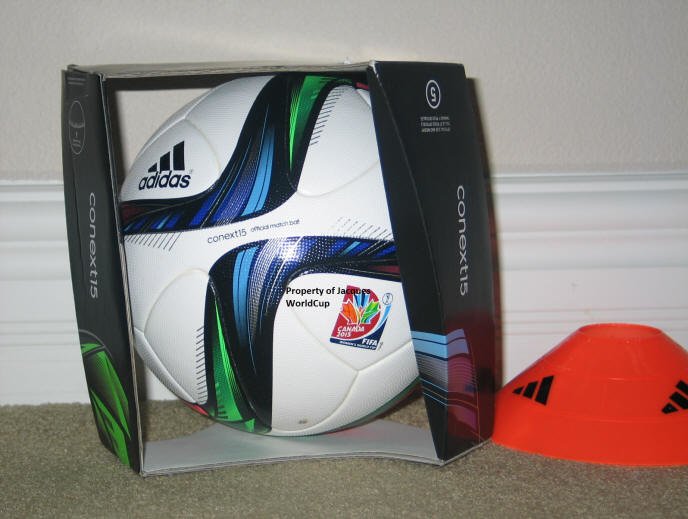 🔶️ADIDAS BRAZUCA 2 CONEXT15 OFFICIAL MATCH BALL FIFA WORLD CUP SAMPLE  SOCCER