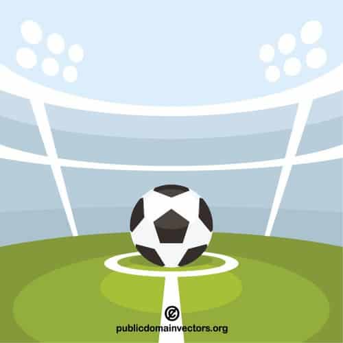 ball in center circle soccer ball clip art